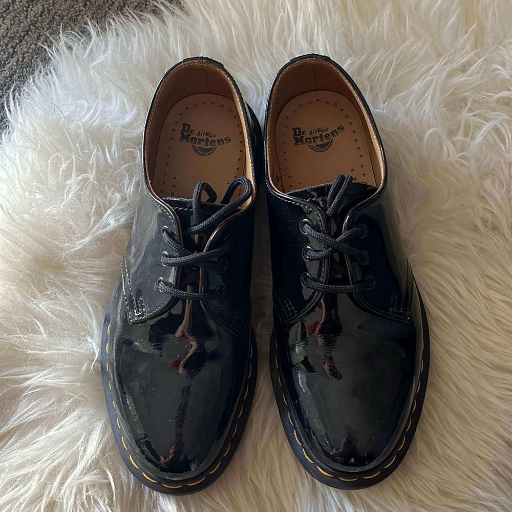 Pantent leather Dr Martens shoes